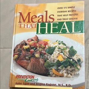 : Meals That Heal Cookbook with Yellow and Green Cover